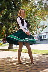 Sukne - Ručne plisovaná sukňa – Zdenka (75 cm) - 11227704_