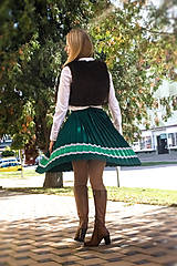 Sukne - Ručne plisovaná sukňa – Zdenka (75 cm) - 11227706_