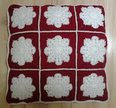 Úžitkový textil - Obliečka na vankúš-snehové vločky - 11228141_
