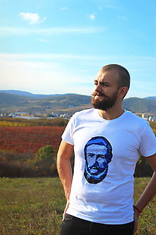 Pánske oblečenie - Pánske tričko "Najväčší Slovák - Ludevít" - 11233428_