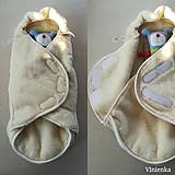 Detský textil - VLNIENKA Fusak do kočíka zo 100% ovčej vlny MERINO top super wash ARTCIC - 11235671_