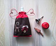 Úžitkový textil - Darčekové vrecko - vianočné lux - 11240174_