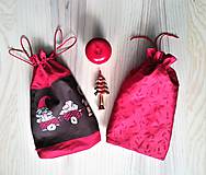Úžitkový textil - Darčekové vrecko - vianočné lux - 11240179_