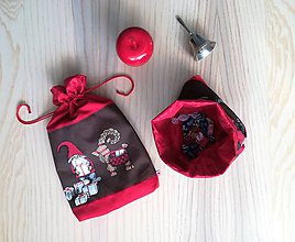 Úžitkový textil - Darčekové vrecko - vianočné lux - 11240171_
