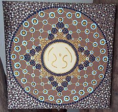 Obrazy - Mandala 20x20cm (Mandala DEVAR - splnené želania) - 11246032_