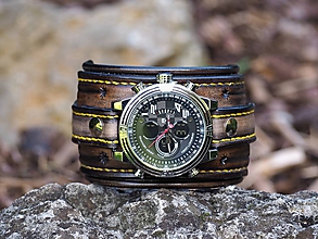 Náramky - Kožené hodinky,remienok z pravej kože II - 11242756_