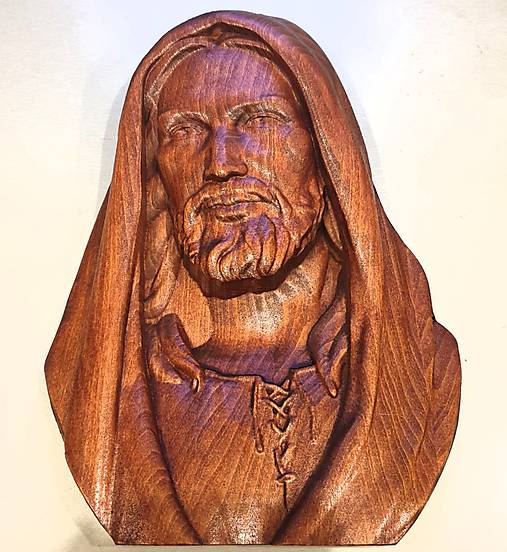 Dekorácie - Drevorezba Ježiš Kristus - 11248547_