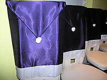 Úžitkový textil - Návlek na stoličku fialový - 11249719_