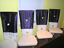 Úžitkový textil - Návlek na stoličku fialový - 11249720_