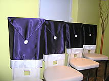 Úžitkový textil - Návlek na stoličku fialový - 11249721_