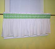 Úžitkový textil - Záclona Monika zelené Čičmany - 11250145_