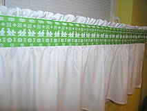 Úžitkový textil - Záclona Monika zelené Čičmany - 11250146_