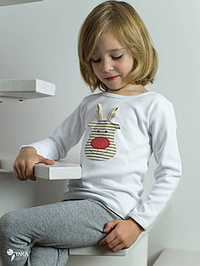 Detské oblečenie - tričko SOBÍK kr/dl rukáv - veľ. od 86 do 128 (Detské tričko (86 - 134)) - 11251240_