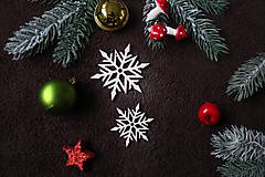 Dekorácie - Vianočná vločka z preglejky - 11253294_