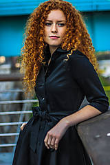 Šaty - Košilové šaty SARA, černé - 11255069_
