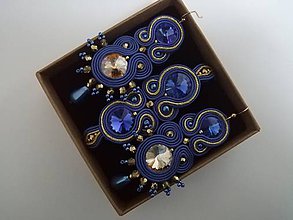 Sady šperkov - Šujtášový set (Modrá) - 11256451_