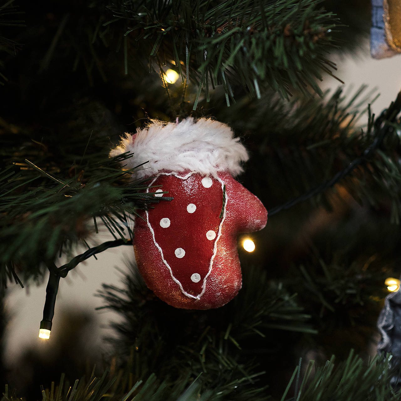 Vianočná dekorácia "Rukavička" 