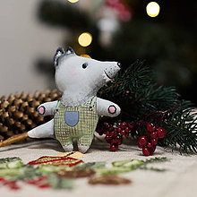 Dekorácie - Vianočná dekorácia "Vlk" - 11257432_