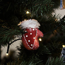 Dekorácie - Vianočná dekorácia "Rukavička" - 11257509_