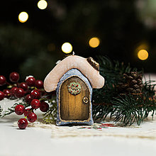 Dekorácie - Vianočná dekorácia "Domček" - 11257526_