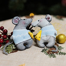 Dekorácie - Vianočná dekorácia "Potkaník" - 11257584_