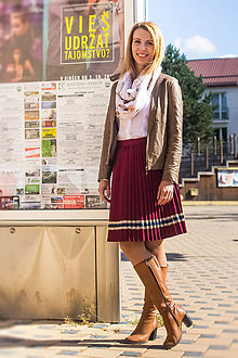 Sukne - Ručne plisovaná sukňa – Alžbetka - 11254697_