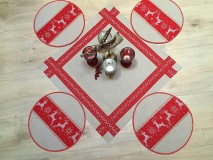 Úžitkový textil - obrus red christmas - 11260100_