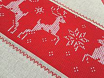 Úžitkový textil - prestierky red christmas - 11260139_