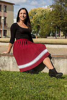Sukne - Ručne plisovaná sukňa – Anežka - 11259372_