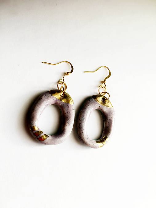 Náušnice - prázdne krúžky /keramika/ - 11263996_