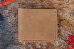 Pánske tašky - Kožená peňaženka VI. hnedá - 11265302_