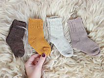  - Pletené vlnené ponožky - 11264031_