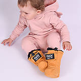 Detské oblečenie - Detské softshell topánočky - okrová - 11267896_
