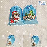 Úžitkový textil - SKLADOM - Mikulášské/Vianočné vrecká Santa, Snehuliak + MENO dieťaťa - 11267658_