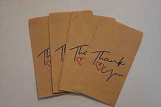 Papier - Papierový sáčok "Thank you" 0.30€/ks - 11265305_