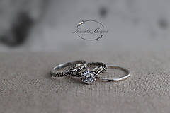 Prstene - strieborný prsteň pre rockovú princeznú - 11265320_