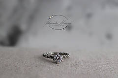 Prstene - strieborný prsteň pre rockovú princeznú - 11265332_