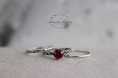 Prstene - strieborný prsteň pre rockovú princeznú - 11265335_