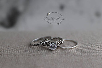 Prstene - strieborný prsteň pre rockovú princeznú - 11265320_