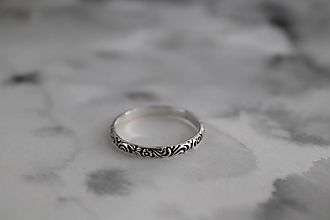 Prstene - strieborný prsteň pre rockovú princeznú (kvetinový prsteň) - 11265347_