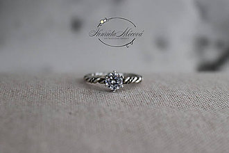 Prstene - strieborný prsteň pre rockovú princeznú Výpredaj pôvodne 120/30e (duo filigree) - 11265354_