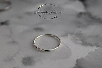 Prstene - strieborné prstene - Výpredaj pôvodne 45 (hladký lesklý prsteň) - 11265395_