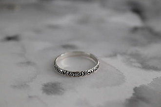 Prstene - strieborné prstene - Výpredaj pôvodne 45 (kvetinový prsteň) - 11265396_