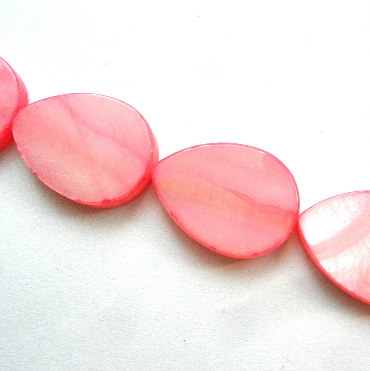 Perleťová kvapka 13x18mm-1ks (ružová)