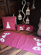 Úžitkový textil - Škandinávske vianoce II-obrus,vankúš,košík,oriešky,,, - 11269676_