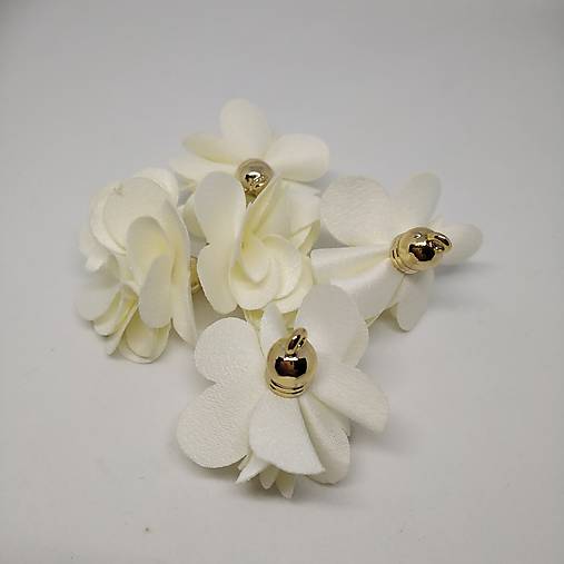 Textilné kvety - pár (Ivory)