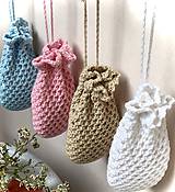Úžitkový textil - Sieťka, vrecko na mydlo z Organic baby bavlny. - 11274025_