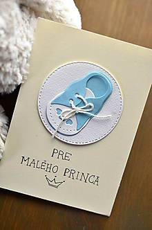 Papiernictvo - Topánočky pre princa/princeznú (Modrá) - 11278627_