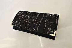 Peňaženky - Black cat - 17 cm i na karty - 11275734_