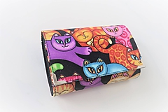 Peňaženky - Barevné kočičky - i na karty 13 cm - 11277129_